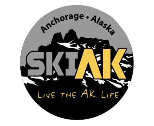 SkiAK sticker design
